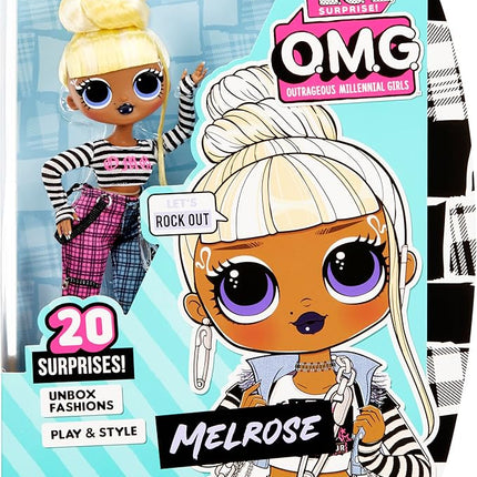 L.O.L. Surprise! OMG Melrose Fashion Doll with 20 Surprises Including Accessories in Stylish Outfit, Holiday Toy Great Gift for Kids Girls Boys Ages 4 5 6+ Years Old & Collectors