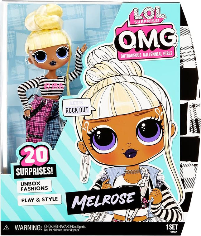 L.O.L. Surprise! OMG Melrose Fashion Doll with 20 Surprises Including Accessories in Stylish Outfit, Holiday Toy Great Gift for Kids Girls Boys Ages 4 5 6+ Years Old & Collectors