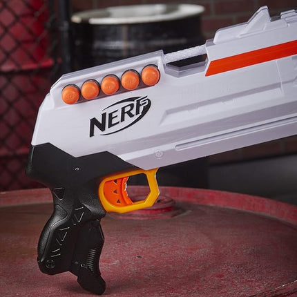 Nerf Ultra Three Blaster, Pump-Action, 8-Dart Internal Clip, 8 Ultra Darts, Compatible Only Ultra Darts