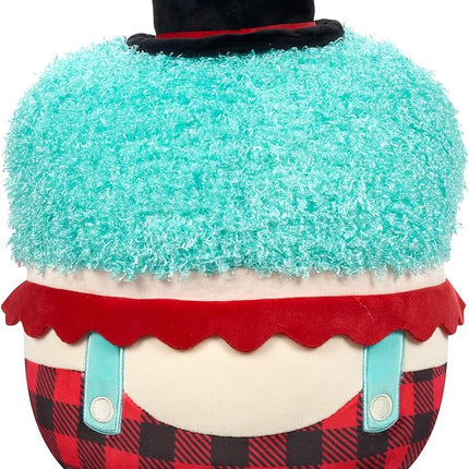 Squishmallows Original 12-Inch Ukee Clown with Teal Hair and Black Bowler Hat - Official Jazwares Plush