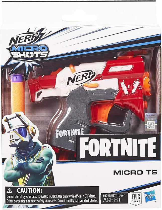 Nerf Fortnite Ts Microshots Dart-Firing Toy Blaster & 2 Official Elite Darts
