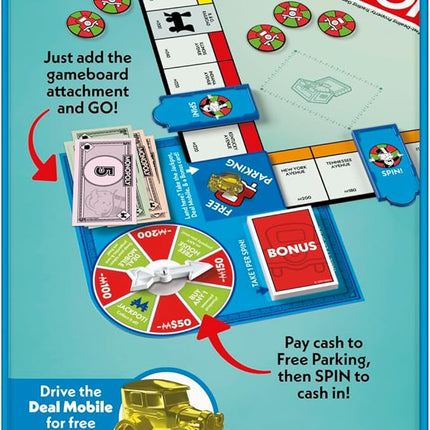 Monopoly Free Parking Jackpot Expansion | Add More Fun to Classic Monopoly Game and Play Faster | Ages 8+ | 2-6 Players | 40 Mins. | Family Board Games