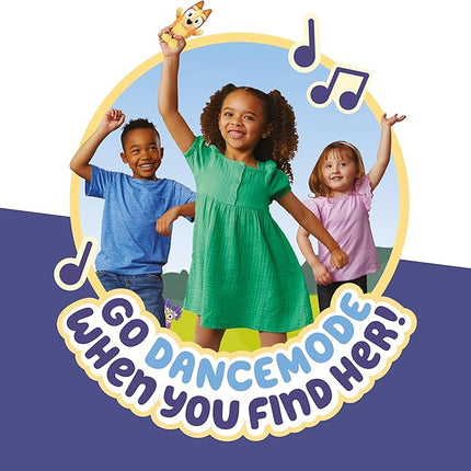 Bluey Game Hide and Seek Electronic Bingo Figure, Articulated, Musical Kids Figurines with Dance Mode, Interactive Toddler Figurine Toys for Ages 3+