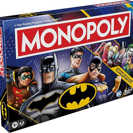 Monopoly Batman Edition Board Game | Monopoly Game for Batman Fans | Ages 8 and Up | 2 to 4 Players | Family Games | Strategy Games for Kids and Adults (Amazon Exclusive)