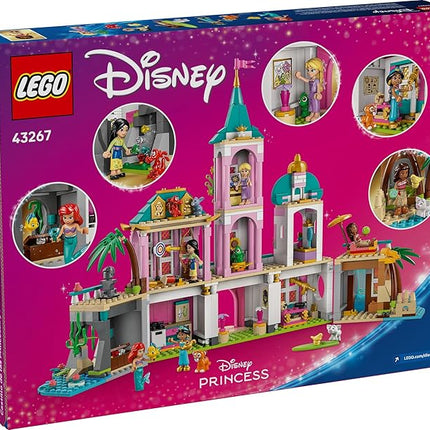 LEGO Disney Princess Castle & Royal Pets Kids Toy - Pretend Play Building Set for Girls and Boys, Ages 6+ - Includes Ariel, Rapunzel, Jasmine, Moana, and Mulan - Gift Idea for Birthdays - 43267