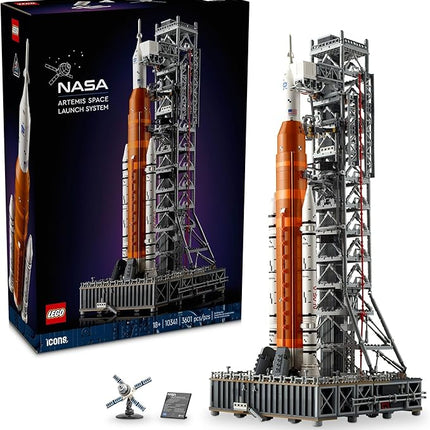 LEGO Icons NASA Artemis Space Launch System - DIY Rocket Model Building Set for Adults, Ages 18+ - Gifts for Birthdays - Unique Bedroom Decoration for Space & NASA Lovers - 10341
