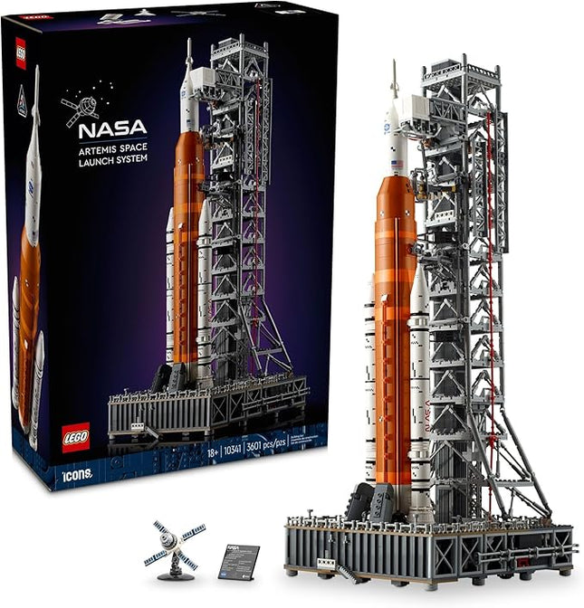 LEGO Icons NASA Artemis Space Launch System - DIY Rocket Model Building Set for Adults, Ages 18+ - Gifts for Birthdays - Unique Bedroom Decoration for Space & NASA Lovers - 10341