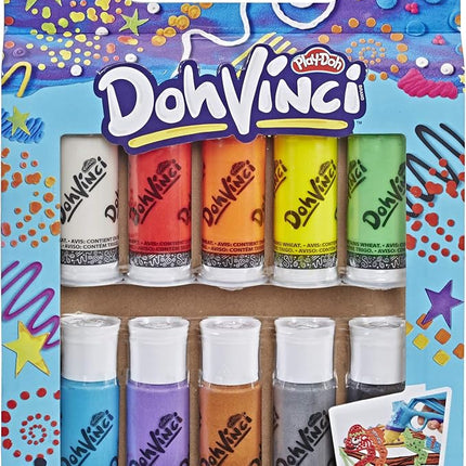 Play-Doh Dohvinci Basic 10 Pack of Colors Brand - Art Supplies for Kids & Tweens