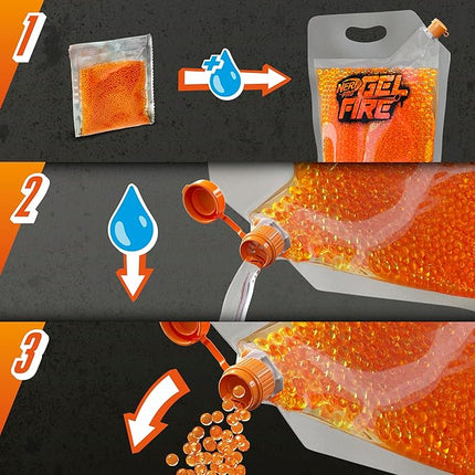 Nerf Pro Gelfire Refill, 10,000 Dehydrated Gelfire Rounds, Use with Nerf Pro Gelfire Blasters, Ages 14 & Up
