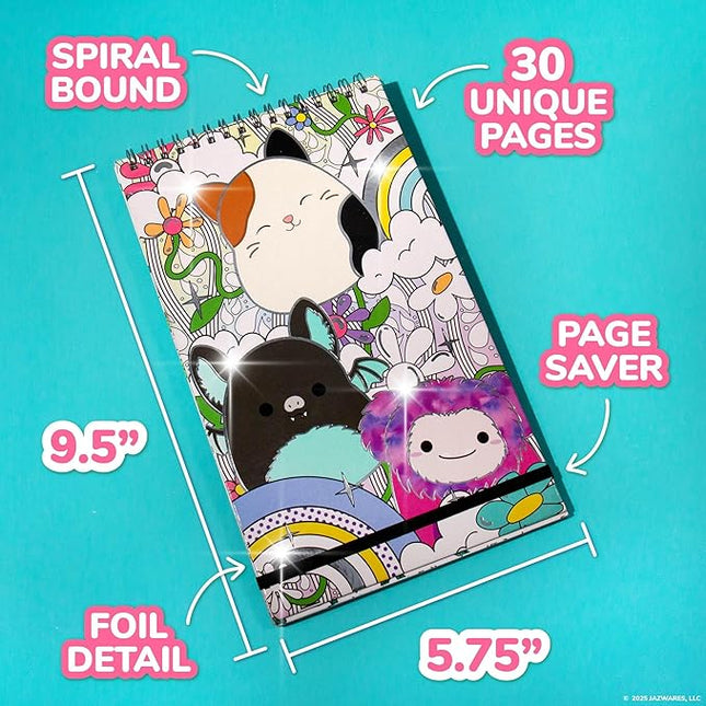 Original Squishmallows Color & Sketch Set, 15-Page Sketchbook, Color & Sketch Book, Sketch Pad, Drawing Pad for Kids, Coloring Books for Kids, Cute Coloring Books, Small Sketchbook, Coloring Book
