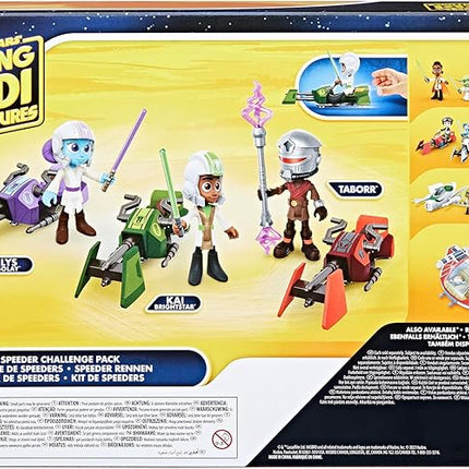 Star Wars: Young Jedi Adventures Speeder Adventure Pack, 3-Pack Action Figures & Vehicles, 4-Inch Scale Preschool Toys for 3 Year Old Boys & Girls (Amazon Exclusive)