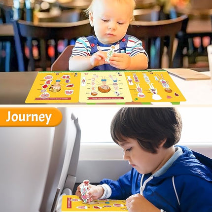 Benresive Reusable Sticker Book for Toddlers 2-4 Years, Fun Travel Stickers for Kids, Waterproof Sticker Books for Toddlers 1-3, Crafts Activities for Todddlers 1-3 2-4 3-5 - My Body