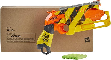 Nerf Zombie Strike Hammershot Blaster, Pull-Back Hammer-Blasting Action, 5 Darts (Amazon Exclusive)