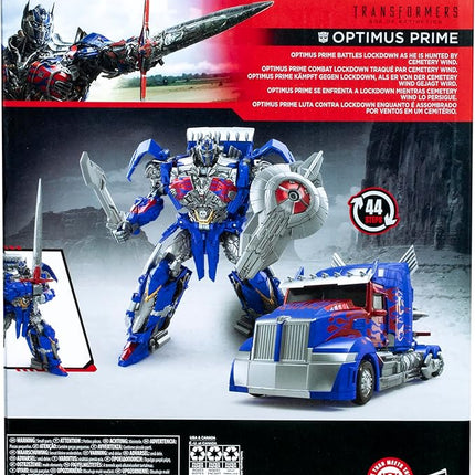 Transformers Toys Studio Series Leader Class Age of Extinction Optimus Prime, 8.5-inch Converting Action Figure, Ages 8+