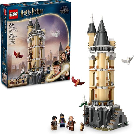 LEGO Harry Potter Hogwarts Castle Owlery Toy, Wizarding World Fantasy Toy for Girls and Boys, Harry Potter Castle Playset with 3 Characters, Birthday Gift Idea for Kids Ages 8 and Up, 76430