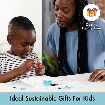 The Off Bits CareBit Build Your Own Robot Toy Construction Set, Educational Gift STEM Activities Learning Kit, Creative Build and Play Model Kit Steam Toys for 6 7 8 9 10+ Year Old Boys & Girls