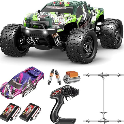 1:18 All Terrain RC Car for Adults & Boys (18305), 4WD Off-Road RC Truck High Speed Fast 40+ KPH, 4X4 Waterproof Remote Control Car with 2 Rechargeable Batteries