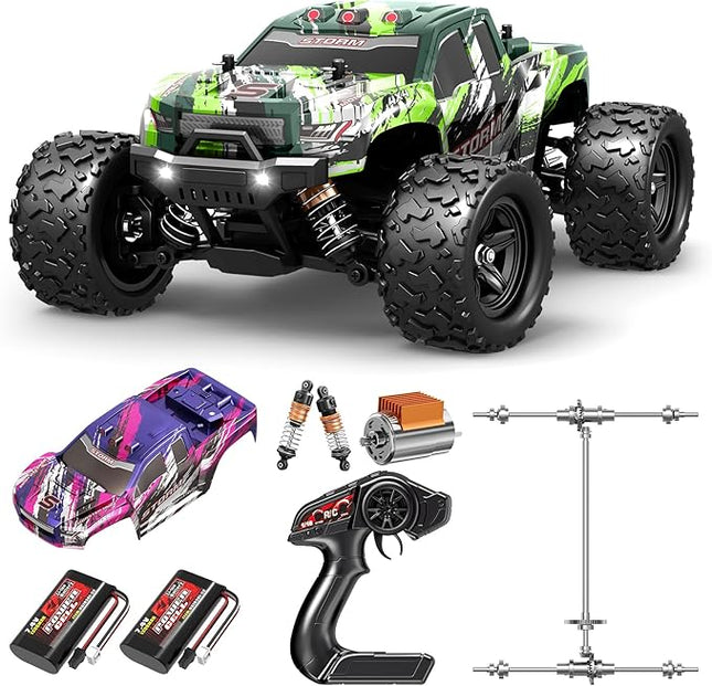 1:18 All Terrain RC Car for Adults & Boys (18305), 4WD Off-Road RC Truck High Speed Fast 40+ KPH, 4X4 Waterproof Remote Control Car with 2 Rechargeable Batteries