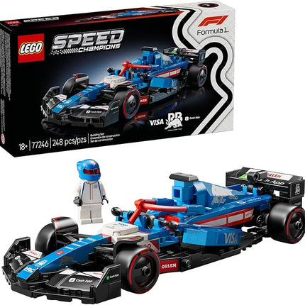 LEGO Speed Champions Visa Cash App RB VCARB 01 F1 Race Car Model Kits - Building Sets for Adults, Ages 18+ W/Realistic Features - F1 DIY Crafts for Display - Gift Ideas for F1 Fans - 77246