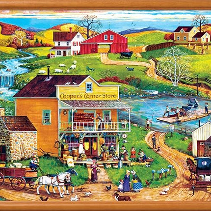 MasterPieces 500 Piece EZ Grip Jigsaw Puzzle for Adults, Family, Or Youth - Cooper's Corner - 19.25"x26.75"