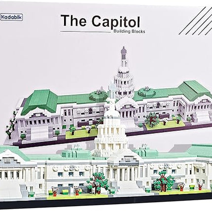 Architecture Series Mini Bricks for Adults and Teens,US Capitol Model Construction 3630 PCS,Micro Blocks Set,Landmark Model