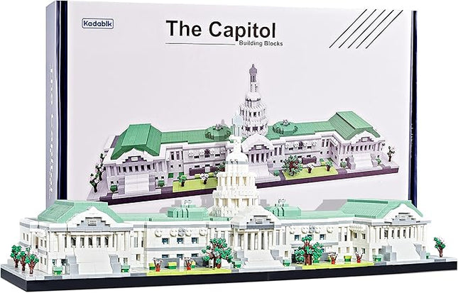 Architecture Series Mini Bricks for Adults and Teens,US Capitol Model Construction 3630 PCS,Micro Blocks Set,Landmark Model