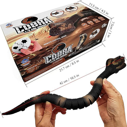 Upgrade Remote Control Snake Toy Electric Sensor RC Cobra Realistic Fast Flexible Moving Fake Joke Scary Trick Prank for Pets Cats Dogs Kids Boys Birthday Gifts