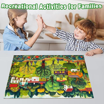 Woods Wild Roads Jigsaw Puzzle, 1000 Piece Puzzle for Adults, Impossible Hard Difficult Challenging Puzzles for Adults 1000 Pieces, Home Decoration Puzzle, Interlock Perfectly No Dust