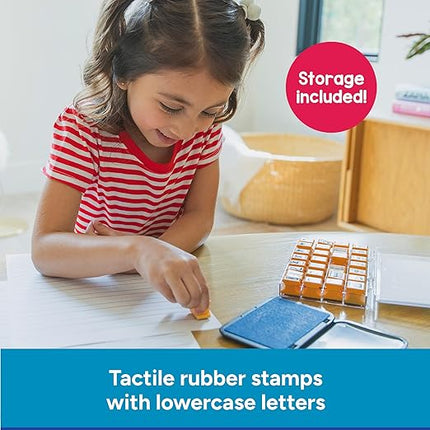 Educational Insights Lowercase Alphabet Rubber Stamps - Letter Stamps for Kids, Set of Teacher Stampers for Classroom, Teacher Must Haves, Fine Motor Skills, Toddler ABC Stampers, Ages 4+