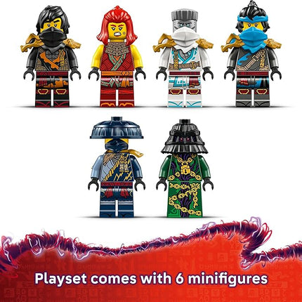 LEGO NINJAGO The Temple Bounty Building Toy - Multi-Level Boat W/6 Ninja Toy Minifigures for Kids, Ages 14+ - Model Building Kit with Display Stand - Dragons Rising Gift for Teen Boys & Girls - 71848