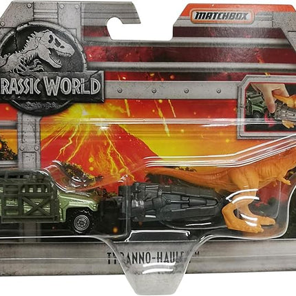 MATCHBOX JURASSIC WORLD DINO TRANSPORTERS TYRANNO-HAULER Vehicle and figure