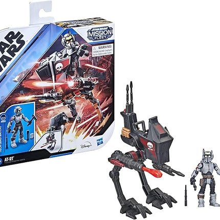 STAR WARS Mission Fleet Expedition Class Tech (Bad Batch) at-RT Ambush 2.5-Inch-Scale Figure and Vehicle Set, Toys for Kids Ages 4 and Up,F1339