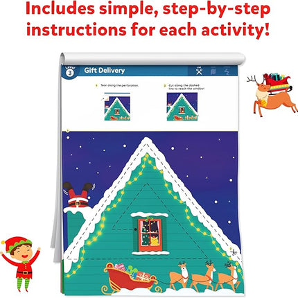 Skillmatics Scissor Skills Activity Book - Snip Snip, 25 Fun Cutting & Creative Activities for Preschoolers, 2 Child-Safe Scissors, Fine Motor Skills, Felt Craft Kit, Gifts for Kids Ages 3, 4, 5, 6, 7