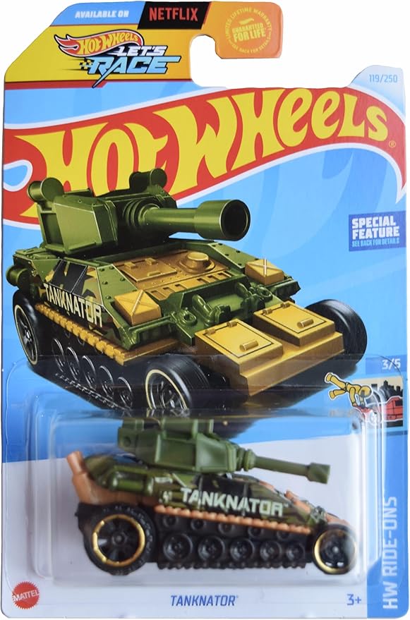 Hot Wheels Tanknator, HW Ride Ons 3/5 [Green/Gold] 119/250