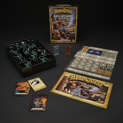 Hasbro Gaming Avalon Hill HeroQuest Kellar's Keep Expansion, Dungeon Crawler Board Game for Ages 14 and Up 2-5 Players Requires HeroQuest Game System to Play