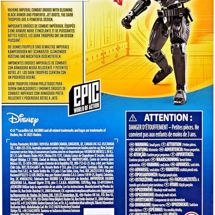 STAR WARS Epic World of Action Dark Trooper, 4-Inch Action Figure & Accessory, The Mandalorian Toys for Boys & Girls Ages 4+