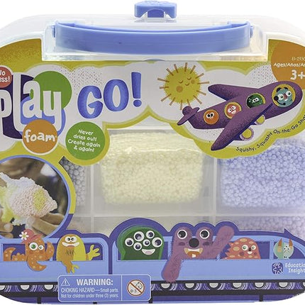 Educational Insights Playfoam Go! - Sensory Toys & Squishy Fidget Toys for Kids, Squishy Foam Blocks, Non Sticky Dough Travel Set, Sensory Bin Filler & Classroom Tools, Gifts for Ages 3+