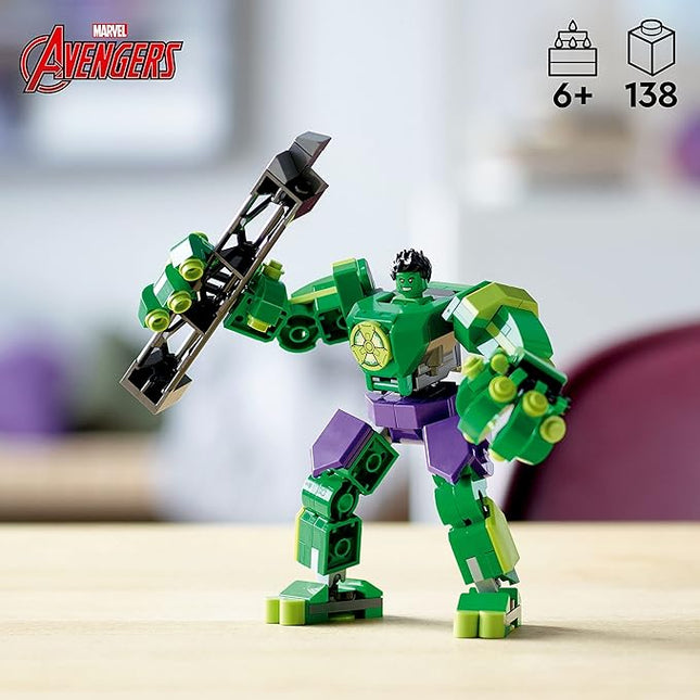 LEGO Marvel Hulk Mech Armor 76241, Avengers Action Figure Set, Collectable Super Hero Buildable Toys for Boys and Girls Ages 6 Plus, Gift Idea