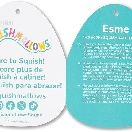 Squishmallows Original 20in Esme The Pink Narwhal – Official Jazwares Plush (Jumbo)