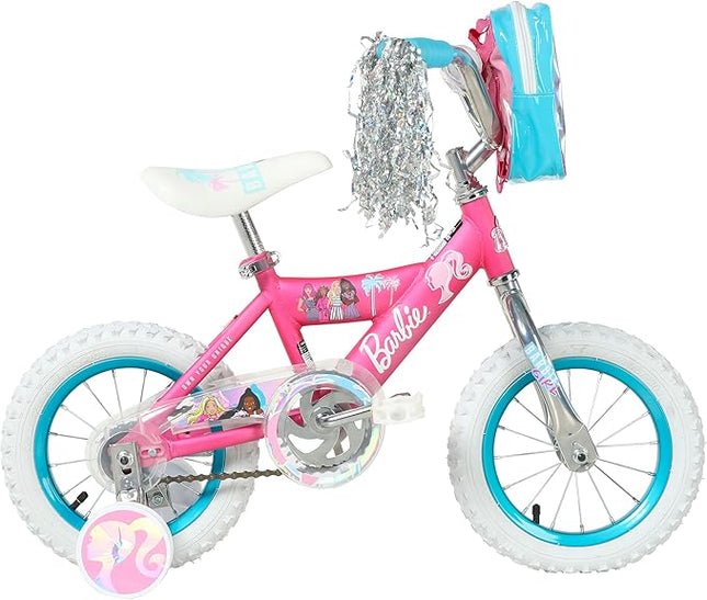 Dynacraft Barbie 12-18 Inch Girls BMX Bike for Age 3-9 Years - Fun and Stylish Design, Sturdy and Durable, Perfect for Kids Learning to Ride, Easy to Assemble, Ideal for Young Riders