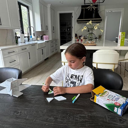 CreateOn Crayola Doodle PIP Magnetic Tiles, Mini Building Set for Kids, Magnetic Tiles, Kids’ Building Toys, STEM & Montessori Toys for Boys and Girls Ages 3+, 24-Piece Set (Doodle)