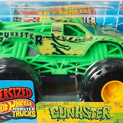 Hot Wheels Monster Trucks, Oversized Monster Truck, 1:24 Scale Die-Cast Toy Truck with Giant Wheels and Cool Designs