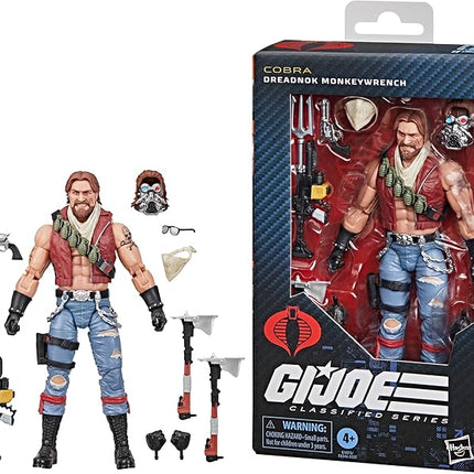 G.I. Joe Classified Series #167, Dreadnok Monkeywrench, Collectible 6 Inch Action Figure with 10 Accessories