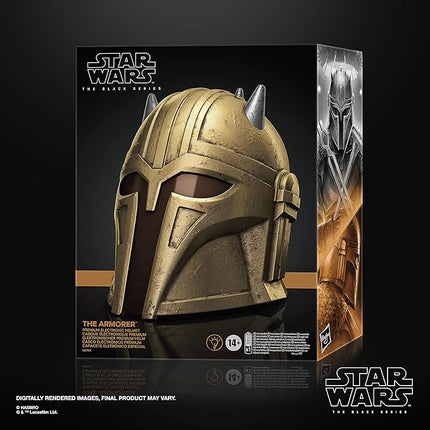 STAR WARS The Black Series The Armorer Premium Electronic Helmet, Roleplay Item for Ages 14 and Up