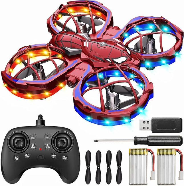 Mini Drones for Kids with Beginners, Kids Drone with Throw to Go, 3 Speeds Mode, 360° Flips, Auto Hovering, Headless Mode, Obstacle Avoidance Function, Birthday Gifts for 3-10 Year Old Boys Girls