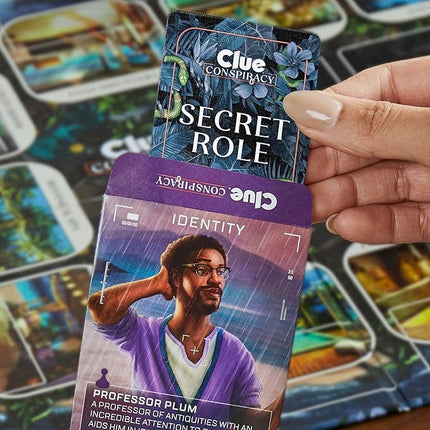 Clue Conspiracy Board Game for Adults and Teens, Secret Role Strategy Games, Ages 14+, 4-10 Players, 45 Minutes, Mystery & Party Games