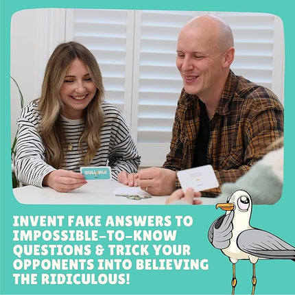 Gullible: The Hilarious Team Game of Creativity, Bluffing and Astonishing Facts. Will You Fool Your Family and Friends or Believe The Unbelievable? (Gullible - Same Game, Smaller Box) (New Edition)