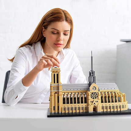 7380 PCS Large Architecture Notre Dame De Paris Building Blocks Set for Adults, Collection Micro Building Blocks Toy Present Ages of 14+