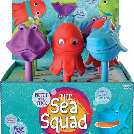 Educational Insights The Sea Squad Puppet-on-a-Stick Party Pack of 9