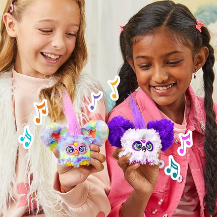 FURBY Furblets Swee-Dee Spring Mini Friend, Easter Chick Themed, Electronic Plush Toys for Girls & Boys, Multicolor, Speaks Furbish & Plays Music, Back to School Gifts, Ages 6+